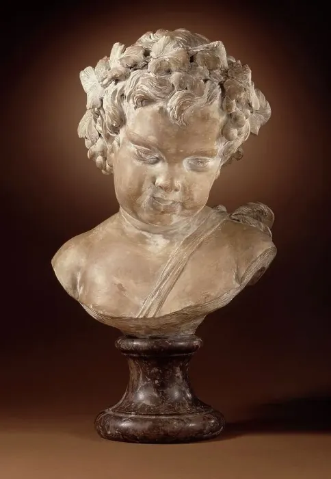 Framed Print : Head of a Faun, c.1750. Creator: Louis-Claude Vassé Framed Print : Head of a Faun, c.1750. Creator: Louis-Claude Vassé