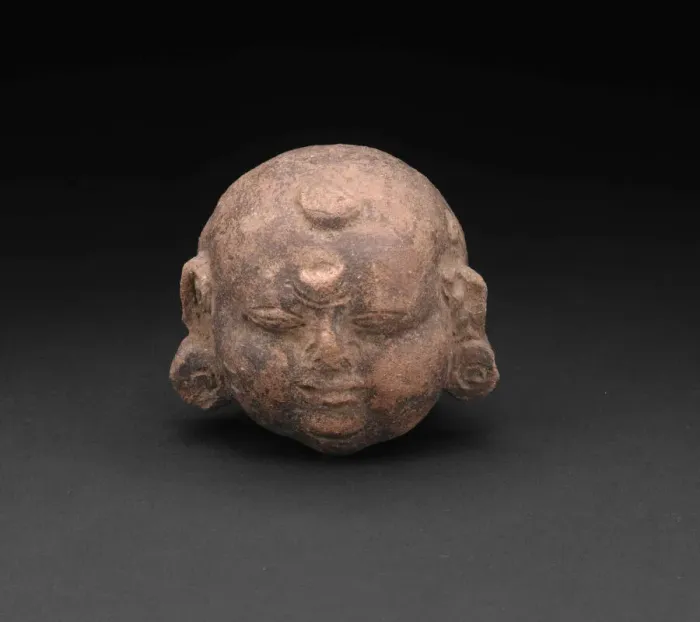 Framed Print : Head from a Figurine of a Child, 14th / 15th century. Creator: Unknown Framed Print : Head from a Figurine of a Child, 14th / 15th century. Creator: Unknown