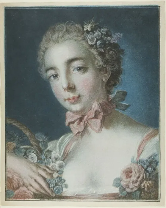 Framed Print : Head of Flora, July 3, 1769. Creator: Louis Marin Bonnet Framed Print : Head of Flora, July 3, 1769. Creator: Louis Marin Bonnet