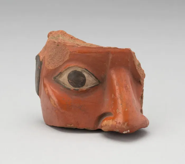 Framed Print : Head Fragment from a Large Ceremonial Jar, A. D. 700 / 800. Creator: Unknown Framed Print : Head Fragment from a Large Ceremonial Jar, A. D. 700 / 800. Creator: Unknown