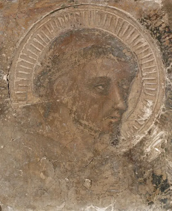 Framed Print : Head Of A Franciscan, 1319-47. Creator: Pietro Lorenzetti Framed Print : Head Of A Franciscan, 1319-47. Creator: Pietro Lorenzetti