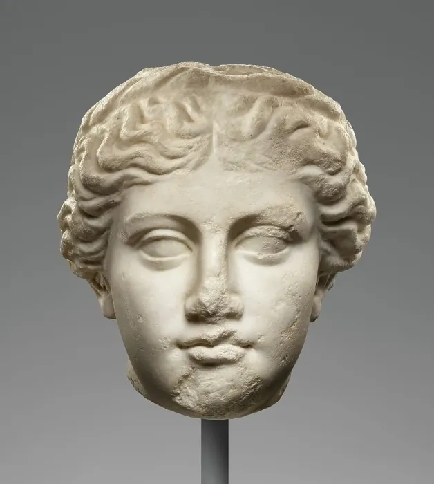 Framed Print : Head of a Goddess, 1st century BC-1st century AD. Creator: Unknown Framed Print : Head of a Goddess, 1st century BC-1st century AD. Creator: Unknown