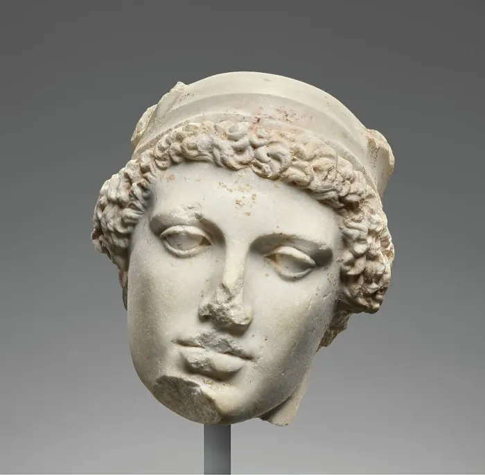 Framed Print : Head of Hermes or Perseus, 1st-2nd century A.D. Creator: Unknown Framed Print : Head of Hermes or Perseus, 1st-2nd century A.D. Creator: Unknown