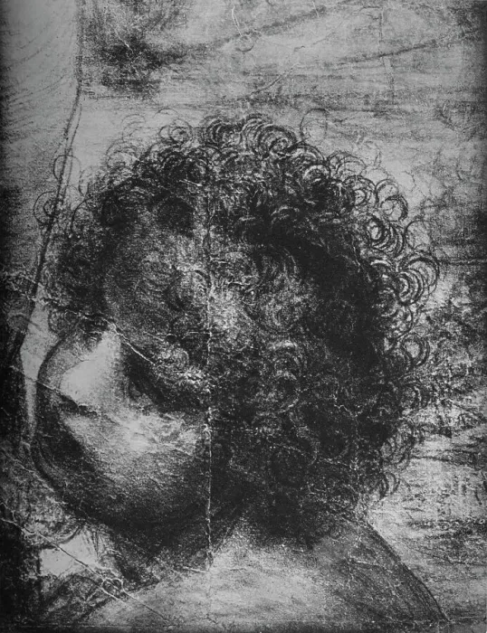 Framed Print : Head of the Infant St. John - Virgin and Child with St. Anne and Infant St. John, c1480 (1945). Artist: Leonardo da Vinci Framed Print : Head of the Infant St. John - Virgin and Child with St. Anne and Infant St. John, c1480 (1945). Artist: Leonardo da Vinci