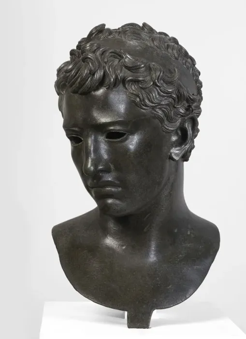 Framed Print : The head of Juba II, King of Numidia, from Volubilis, Morocco, 25 BC-23 CE Framed Print : The head of Juba II, King of Numidia, from Volubilis, Morocco, 25 BC-23 CE