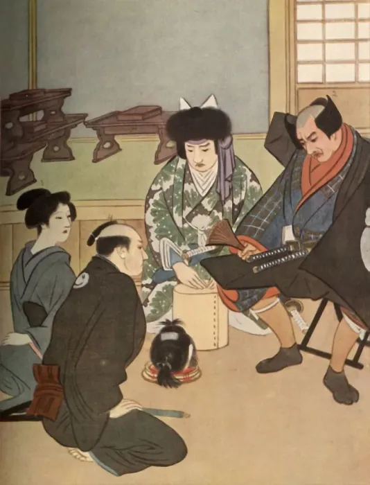 Framed Print : This is the head of Kanshusai, the son of the Lord Sugawara!, 1919. Creator