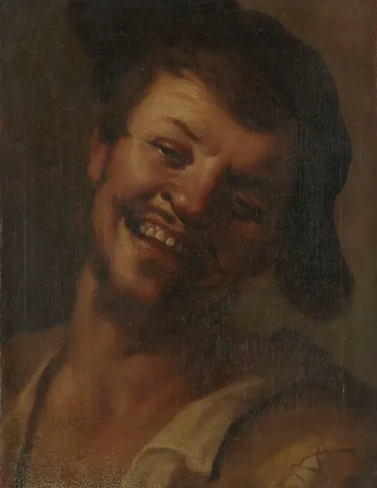 Framed Print : Head of a Laughing Man, 17th century. Creator: Unknown Framed Print : Head of a Laughing Man, 17th century. Creator: Unknown