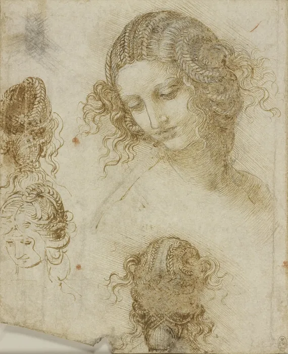Framed Print : The head of Leda, c1505-1508. Creator: Leonardo da Vinci (1452-1519) Framed Print : The head of Leda, c1505-1508. Creator: Leonardo da Vinci (1452-1519)