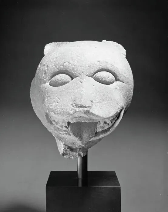 Framed Print : Head of a Lion, 7th century. Creator: Unknown Framed Print : Head of a Lion, 7th century. Creator: Unknown