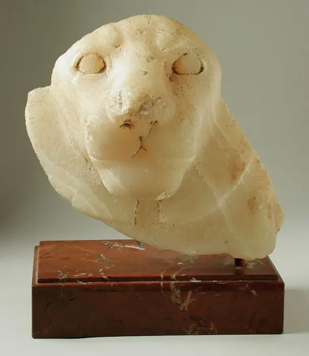 Framed Print : Head of a Lion, Egypt, Old Kingdom, 4th Dynasty (?), (2575 - 2465 BCE). Creator: Unknown Framed Print : Head of a Lion, Egypt, Old Kingdom, 4th Dynasty (?), (2575 - 2465 BCE). Creator: Unknown