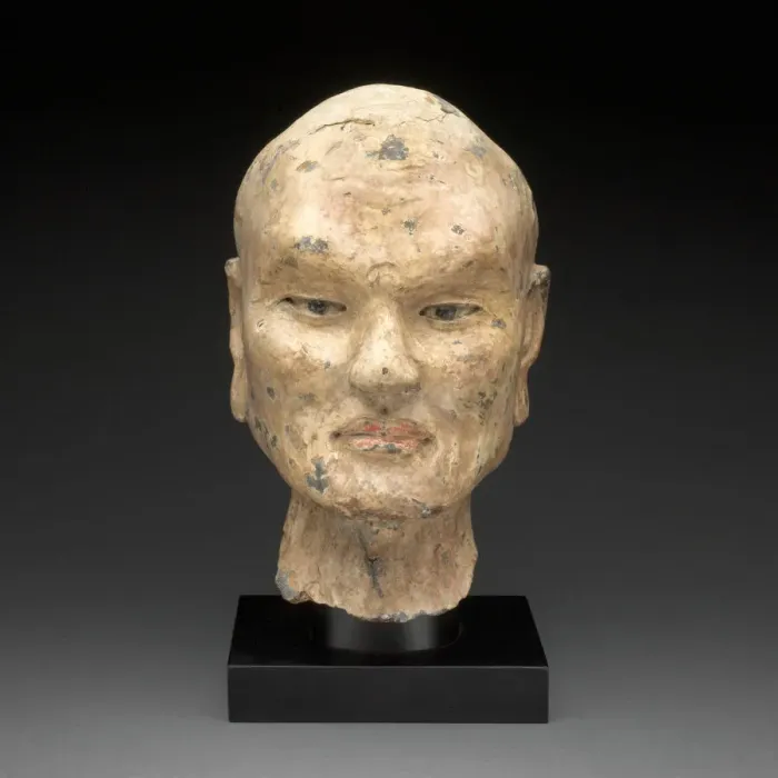Framed Print : Head of Luohan, Northern Song, Liao, or Jin dynasty, c. 11th century. Creator: Unknown Framed Print : Head of Luohan, Northern Song, Liao, or Jin dynasty, c. 11th century. Creator: Unknown