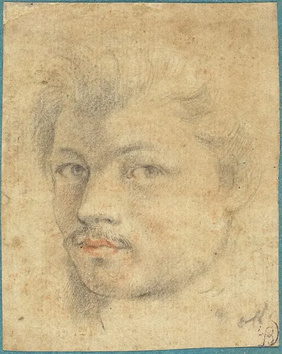 Framed Print : Head of a Man, 1580 / 1610 (?). Creator: Unknown Framed Print : Head of a Man, 1580 / 1610 (?). Creator: Unknown