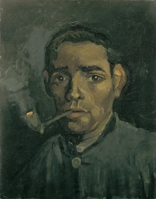Framed Print : Head of a man, 1884-1885. Artist: Gogh, Vincent, van (1853-1890) Framed Print : Head of a man, 1884-1885. Artist: Gogh, Vincent, van (1853-1890)