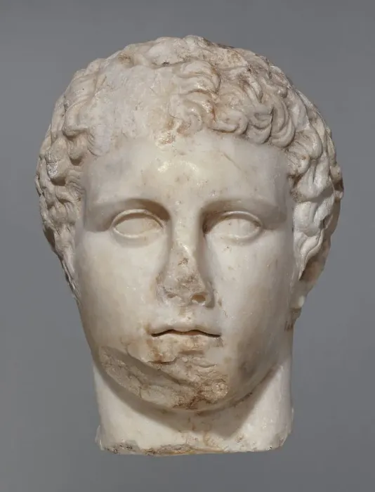 Framed Print : Head of a Man (Ares Ludovisi type), 1st-2nd century A.D. Creator: Unknown Framed Print : Head of a Man (Ares Ludovisi type), 1st-2nd century A.D. Creator: Unknown