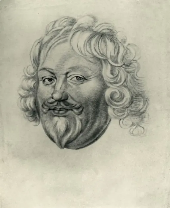 Framed Print : Head of a man, c1630, (1907). Creator: Unknown Framed Print : Head of a man, c1630, (1907). Creator: Unknown