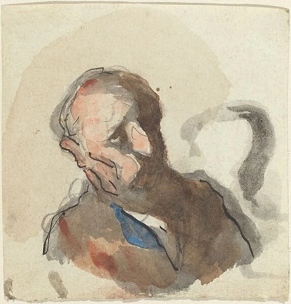 Head of a Man. Creator: Honore Daumier
