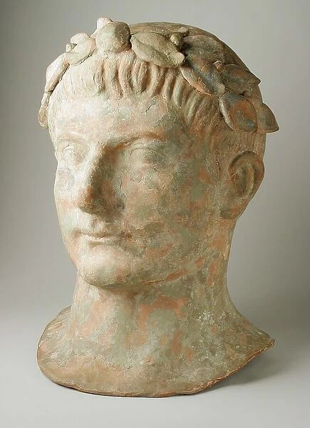 Head of a Man Wearing a Laurel-Wreath, 2nd century BC. Creator: Unknown