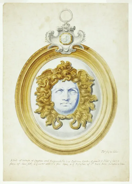 Framed Print : Head of Medusa (Sabbatini collection, Rome), n.d. Creator: Giuseppe Grisoni Framed Print : Head of Medusa (Sabbatini collection, Rome), n.d. Creator: Giuseppe Grisoni