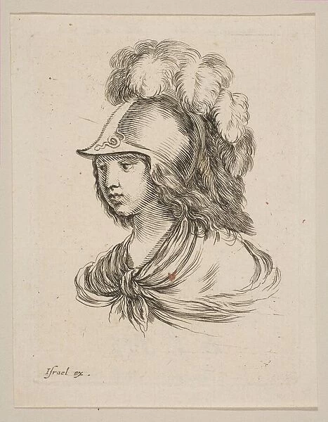 Head of Minerva, from Various heads and figures (Diverses tetes et figures), 1650