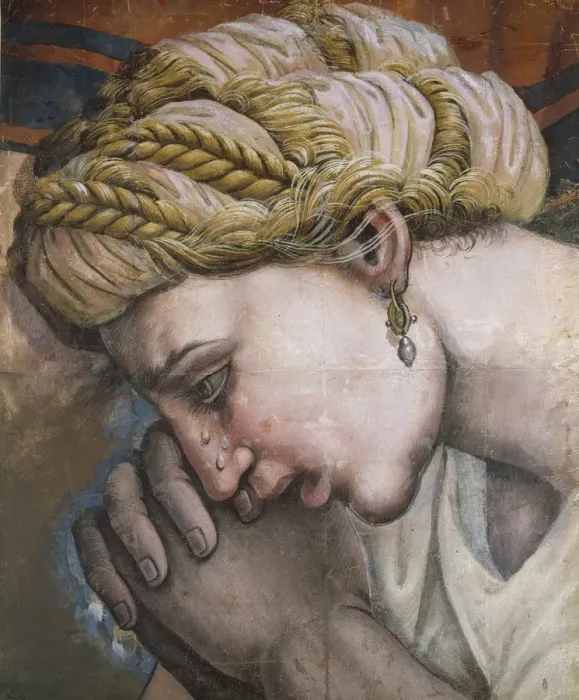 Framed Print : Head of a Mother from the Massacre of the Innocents. Creator: Romano, Giulio Framed Print : Head of a Mother from the Massacre of the Innocents. Creator: Romano, Giulio