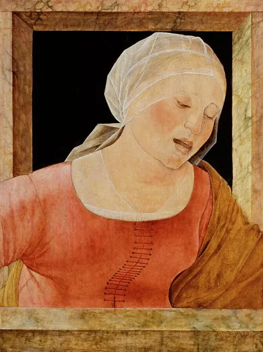 Framed Print : Head of a Mourning Woman, 15th century. Creator: Ercole de Roberti Framed Print : Head of a Mourning Woman, 15th century. Creator: Ercole de Roberti