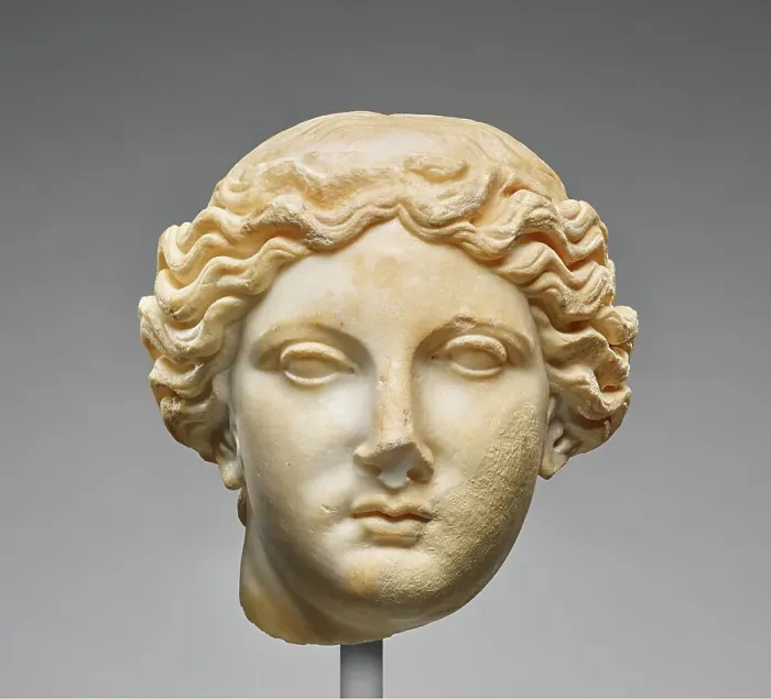 Framed Print : Head of a Muse, 1st century A.D. Creator: Unknown Framed Print : Head of a Muse, 1st century A.D. Creator: Unknown