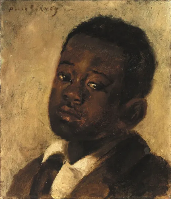 Framed Print : Head of a Negro Boy, late 19th-early 20th century. Creator: Alice Pike Barney Framed Print : Head of a Negro Boy, late 19th-early 20th century. Creator: Alice Pike Barney