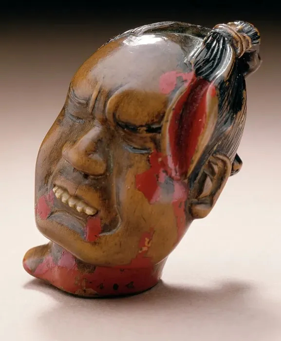 Framed Print : Head of Nitta Yoshisada, 19th century. Creator: Unknown Framed Print : Head of Nitta Yoshisada, 19th century. Creator: Unknown