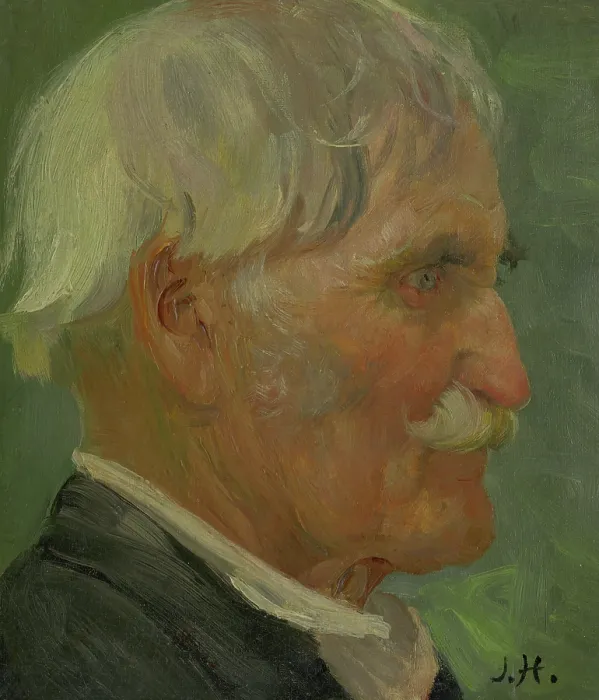 Framed Print : Head of an Old Man, 1890-1900. Creator: Jozef Hanula Framed Print : Head of an Old Man, 1890-1900. Creator: Jozef Hanula