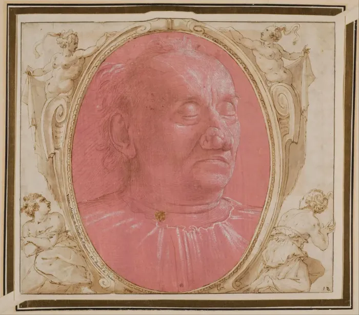 Framed Print : Head of an Old Man. Artist: Ghirlandaio, Domenico (1449?1494) Framed Print : Head of an Old Man. Artist: Ghirlandaio, Domenico (1449?1494)