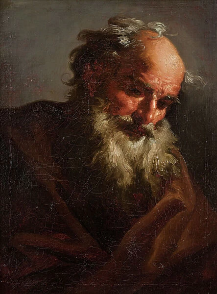 Head of an Old Man, c1700-1735. Creator: Petr Brandl