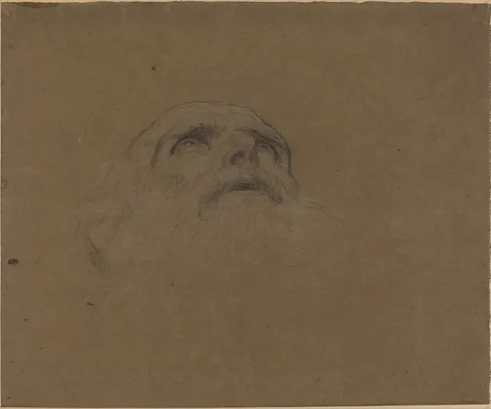 Framed Print : Head of an Old Man. Creator: Alphonse Legros Framed Print : Head of an Old Man. Creator: Alphonse Legros