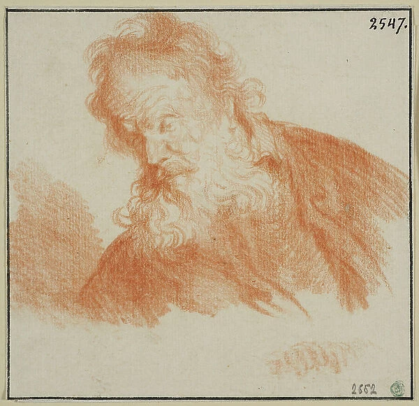 Head of an old man. Creator: Rembrandt Harmensz van Rijn