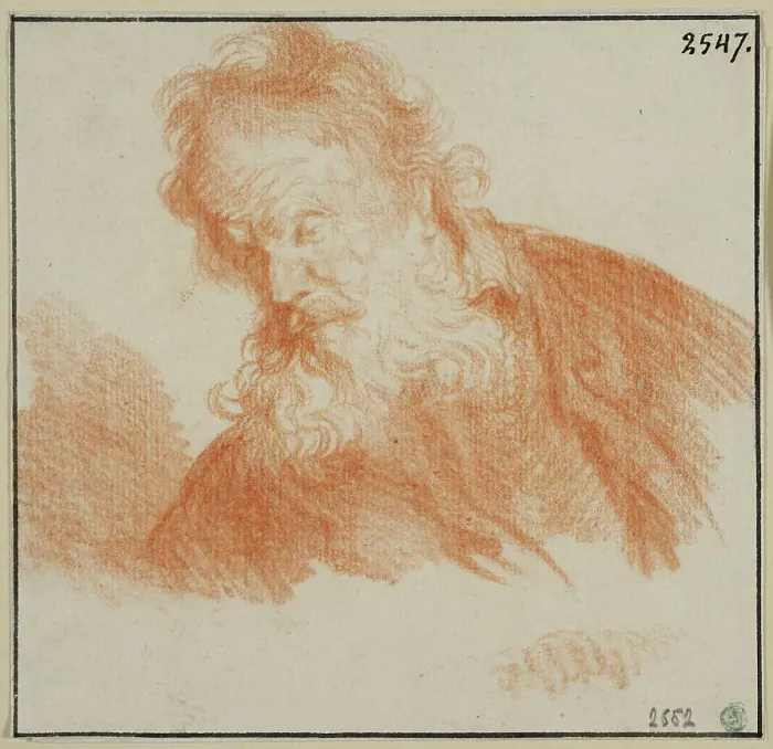 Framed Print : Head of an old man. Creator: Rembrandt Harmensz van Rijn Framed Print : Head of an old man. Creator: Rembrandt Harmensz van Rijn