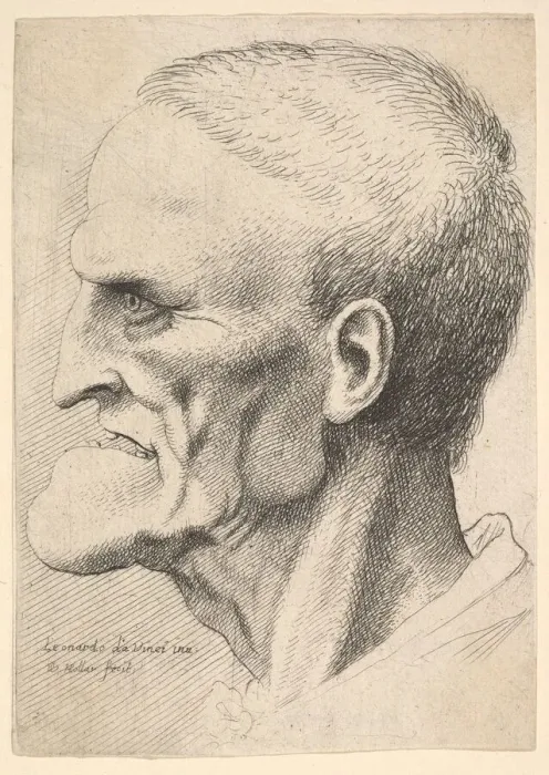 Framed Print : Head of an old man with a pronounced chin, short cropped hair and gaping mouth showing Framed Print : Head of an old man with a pronounced chin, short cropped hair and gaping mouth showing