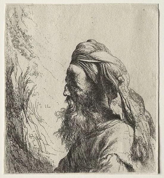Head of an Oriental, 1600s. Creator: Jan Lievens (Dutch, 1607-1674)
