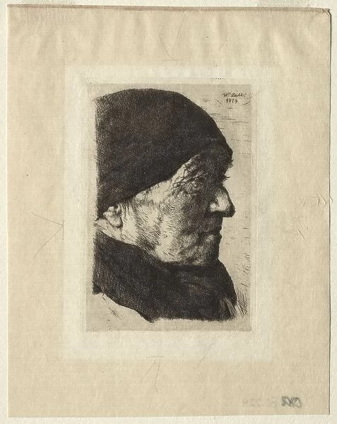 Head of a Peasant, 1874. Creator: Wilhelm Maria Hubertus Leibl (German, 1844-1900)