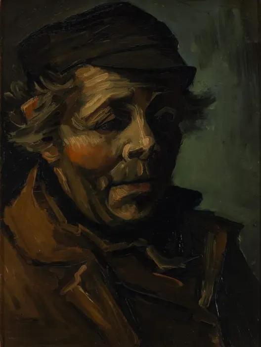 Framed Print : Head of a peasant, 1884. Artist: Gogh, Vincent, van (1853-1890) Framed Print : Head of a peasant, 1884. Artist: Gogh, Vincent, van (1853-1890)