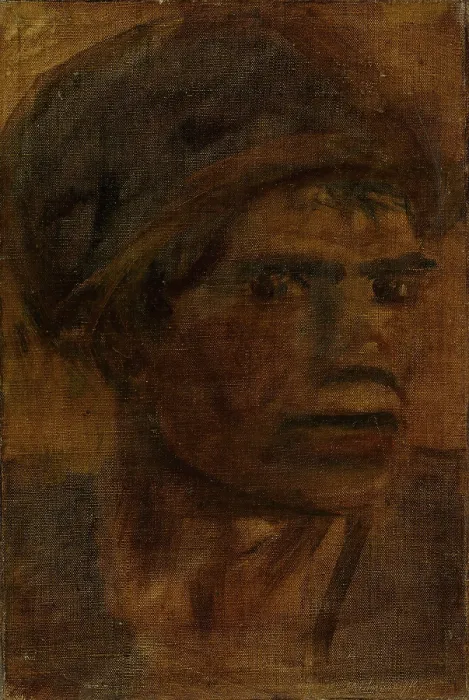 Framed Print : Head of a Prisoner (Head of a Balkan Man), around 1915. Creator: Ladislav Mednyanszky Framed Print : Head of a Prisoner (Head of a Balkan Man), around 1915. Creator: Ladislav Mednyanszky