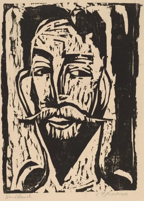 Framed Print : Head of Prof. Dr. Graef, 1915. Creator: Ernst Kirchner Framed Print : Head of Prof. Dr. Graef, 1915. Creator: Ernst Kirchner