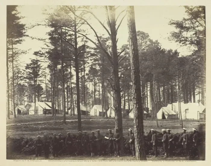 Framed Print : Head-Quarters Army of the Potomac, February 1864. Creator: Alexander Gardner Framed Print : Head-Quarters Army of the Potomac, February 1864. Creator: Alexander Gardner