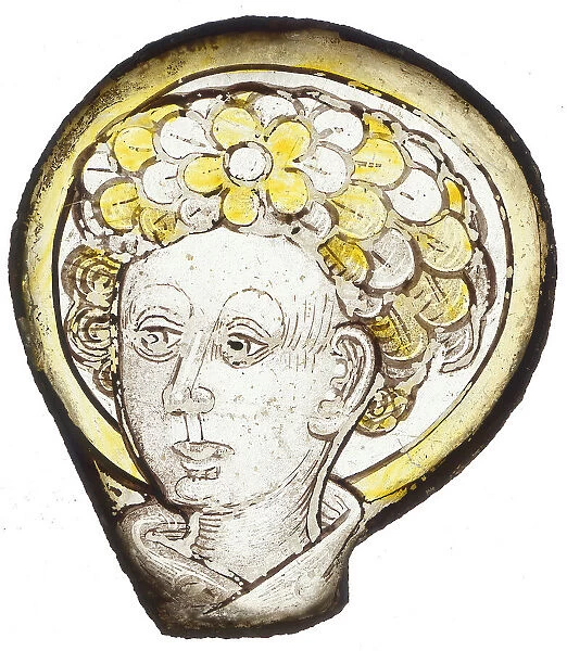 Head of a Saint, British, 15th century. Creator: Unknown