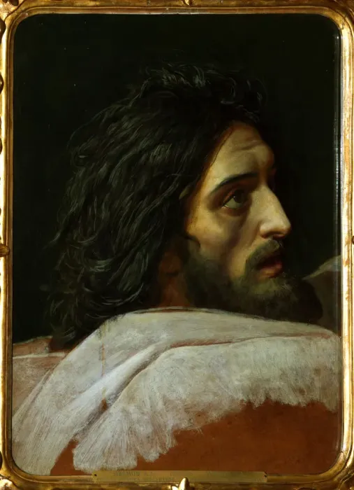 Framed Print : The Head of Saint John the Baptist, End 1830s. Artist: Ivanov, Alexander Andreyevich (1806-1858)