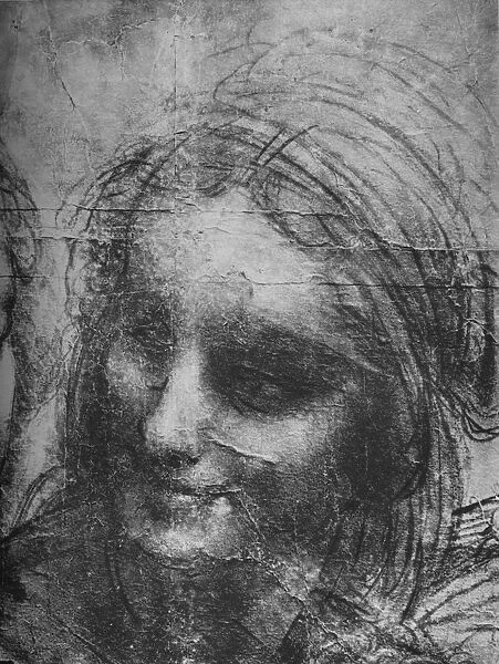 Head of St. Anne - Virgin and Child with St. Anne and Infant St. John, c1480 (1945). Artist: Leonardo da Vinci