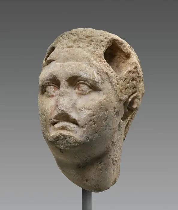 Framed Print : Head of a Statue of a Hellenistic Ruler, 3rd century B.C. Creator: Unknown Framed Print : Head of a Statue of a Hellenistic Ruler, 3rd century B.C. Creator: Unknown