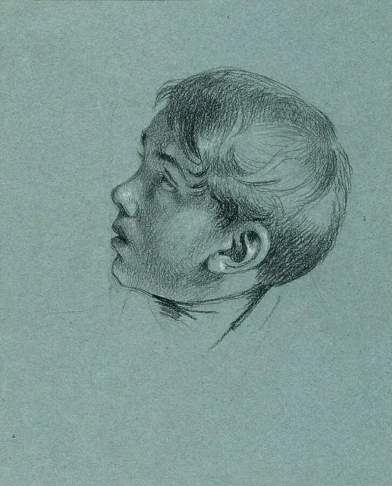 Framed Print : Head study of a boy for Return of Emperor Franz from Pressburg, before 1828. Creator: Johann Peter Krafft. Head study of a boy for Return of Emperor Franz from Pressburg, before 1828. Creator: Johann Peter Krafft Framed Print : Head study of a boy for Return of Emperor Franz from Pressburg, before 1828. Creator: Johann Peter Krafft. Head study of a boy for Return of Emperor Franz from Pressburg, before 1828. Creator: Johann Peter Krafft