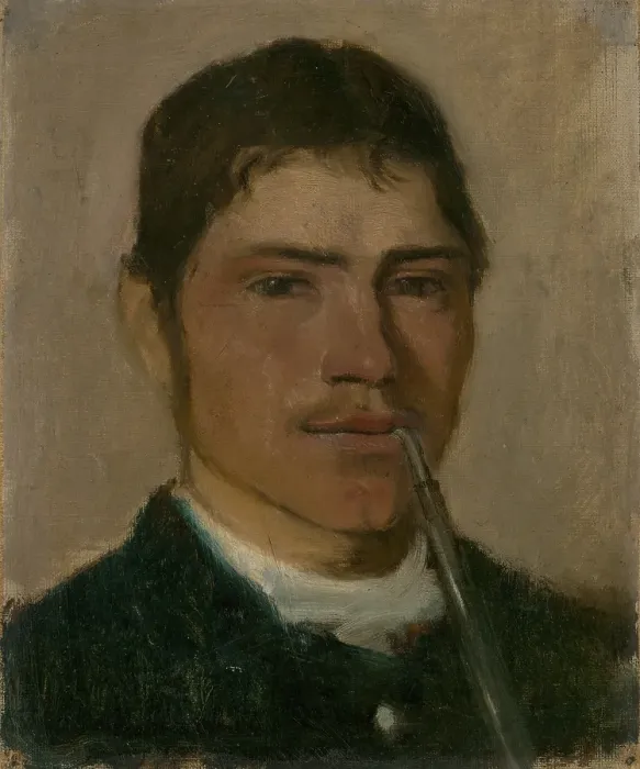 Framed Print : Head Study of a Groom with a Pipe, 1877-1880. Creator: Ladislav Mednyanszky Framed Print : Head Study of a Groom with a Pipe, 1877-1880. Creator: Ladislav Mednyanszky