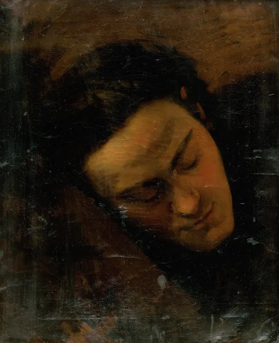 Framed Print : Head study of a man, 1870-1880. Creator: Leopold Horovitz Framed Print : Head study of a man, 1870-1880. Creator: Leopold Horovitz