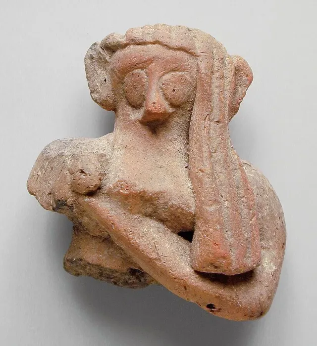 Framed Print : Head and Torso of a Female, New Kingdom, 1550-1070 BCE. Creator: Unknown