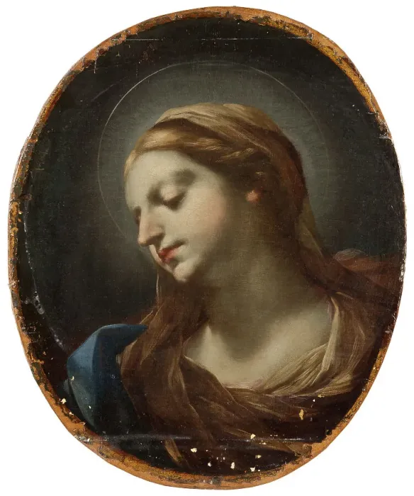 Framed Print : Head of the Virgin. Creator: Elisabetta Sirani Framed Print : Head of the Virgin. Creator: Elisabetta Sirani